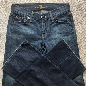 7 for all mankind jeans women's size 24 boot cut